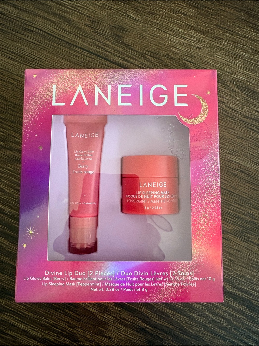 LANEIGE Lip Duo Set — Lip Glowy Balm & Lip Sleeping Mask